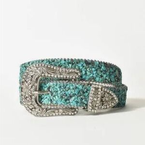 Buckle Turquoise Stone & Sparkle Belt